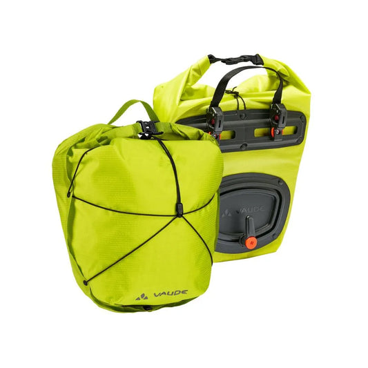 Pari VAUDE AQUA FRONT LIGHT matkatavaroiden kantolaukku 22 L keltainen