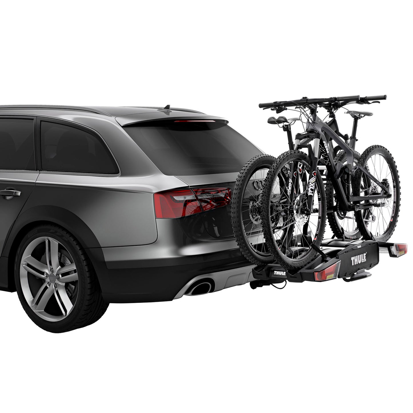 THULE EASYFOLD XT 2 -pyöräteline vetokoukussa