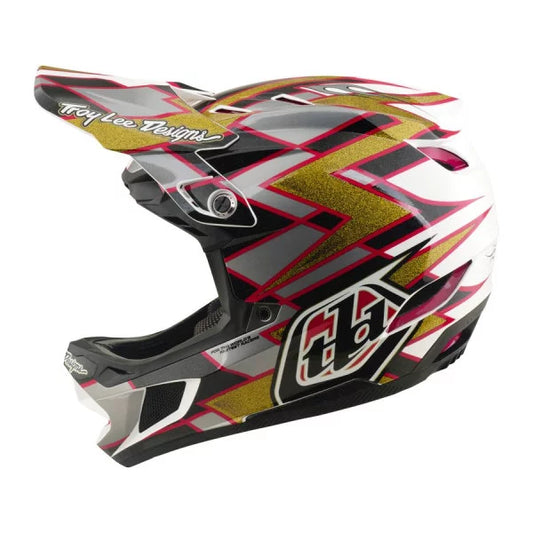 TROY LEE DESIGNS D4 COMPOSITE MIPS FLUSH -maastopyöräilykypärä musta/kultainen