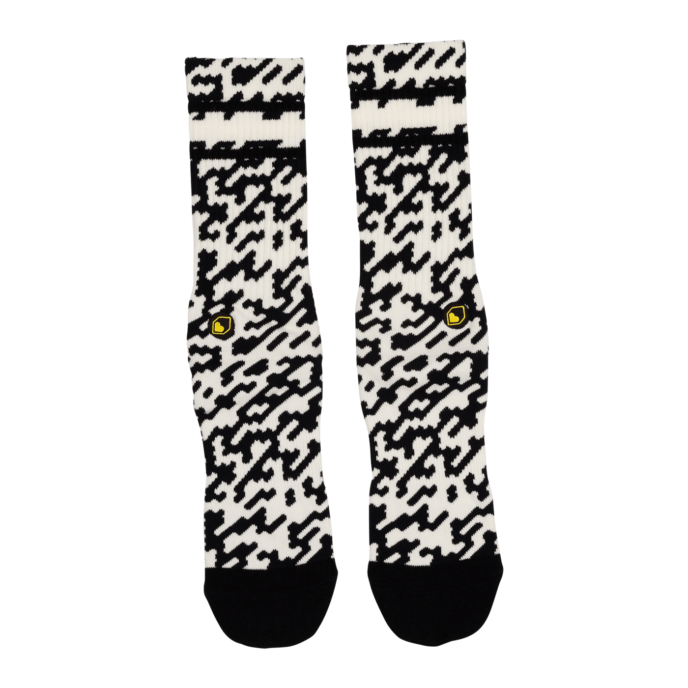 BURGTEC PATTERNED -sukat, musta/valkoinen