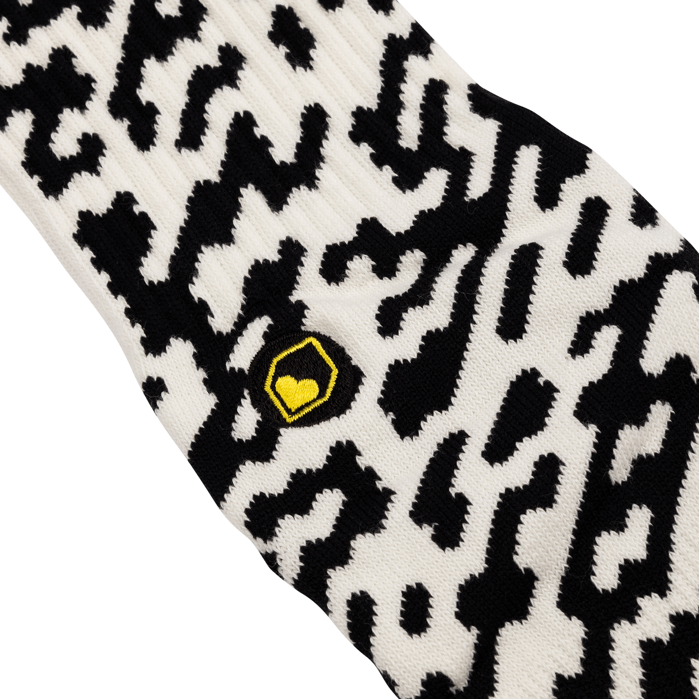 BURGTEC PATTERNED -sukat, musta/valkoinen