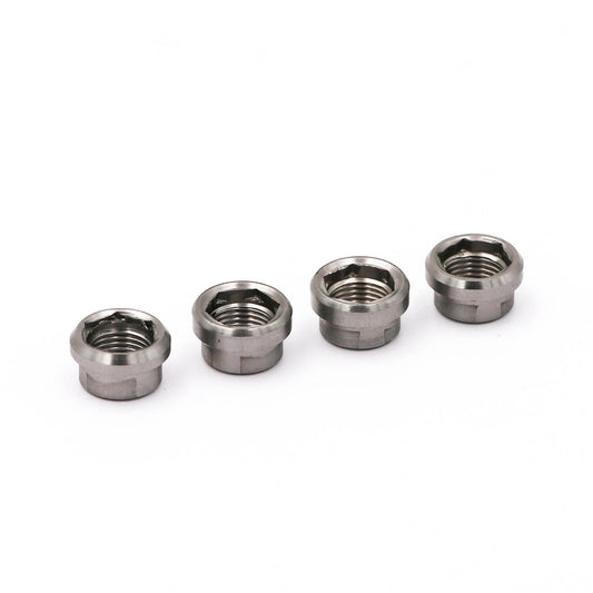 Rattaanpultin Mutterit RENNEN Titanium Regular (4 kpl)