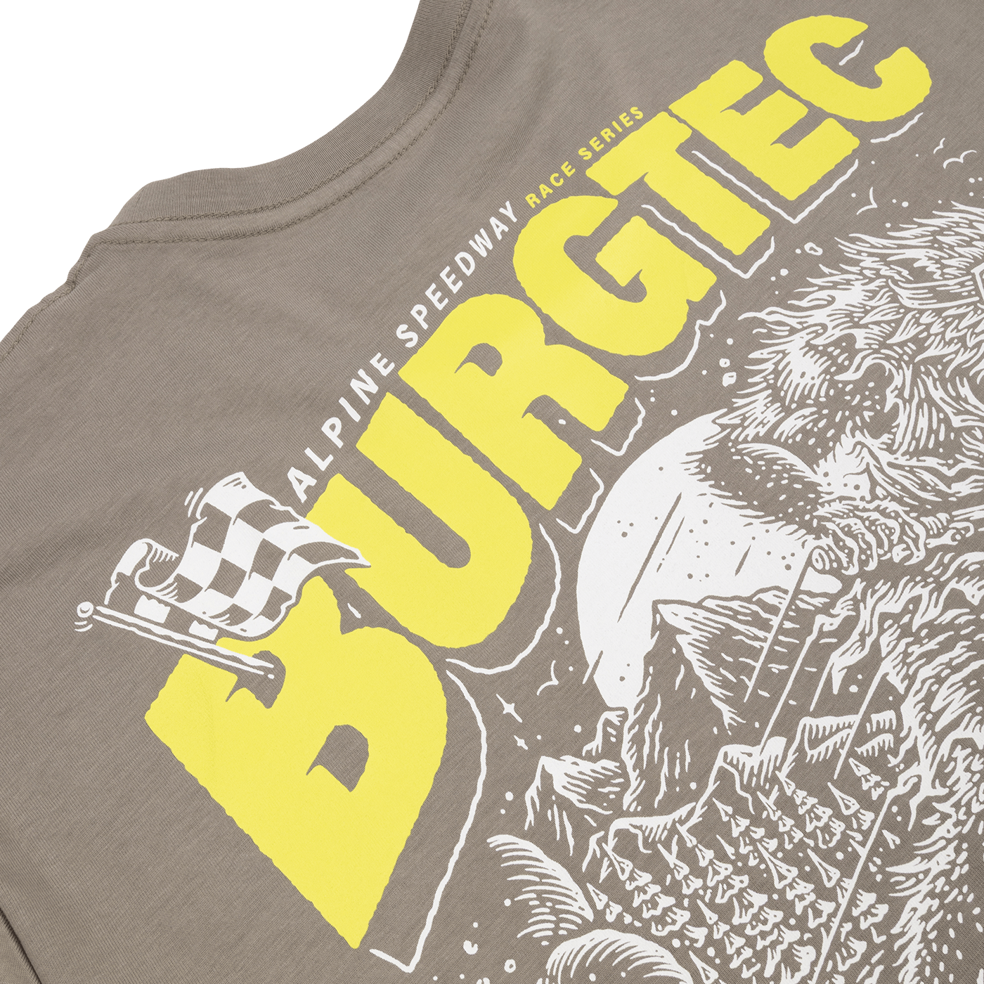 BURGTEC ALPINE SPEEDWAY -T-paita, harmaa