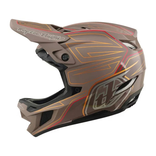 TROY LEE DESIGNS D4 POLYACRYLITE MIPS SHADOW PRO -maastopyöräilykypärä ruskea