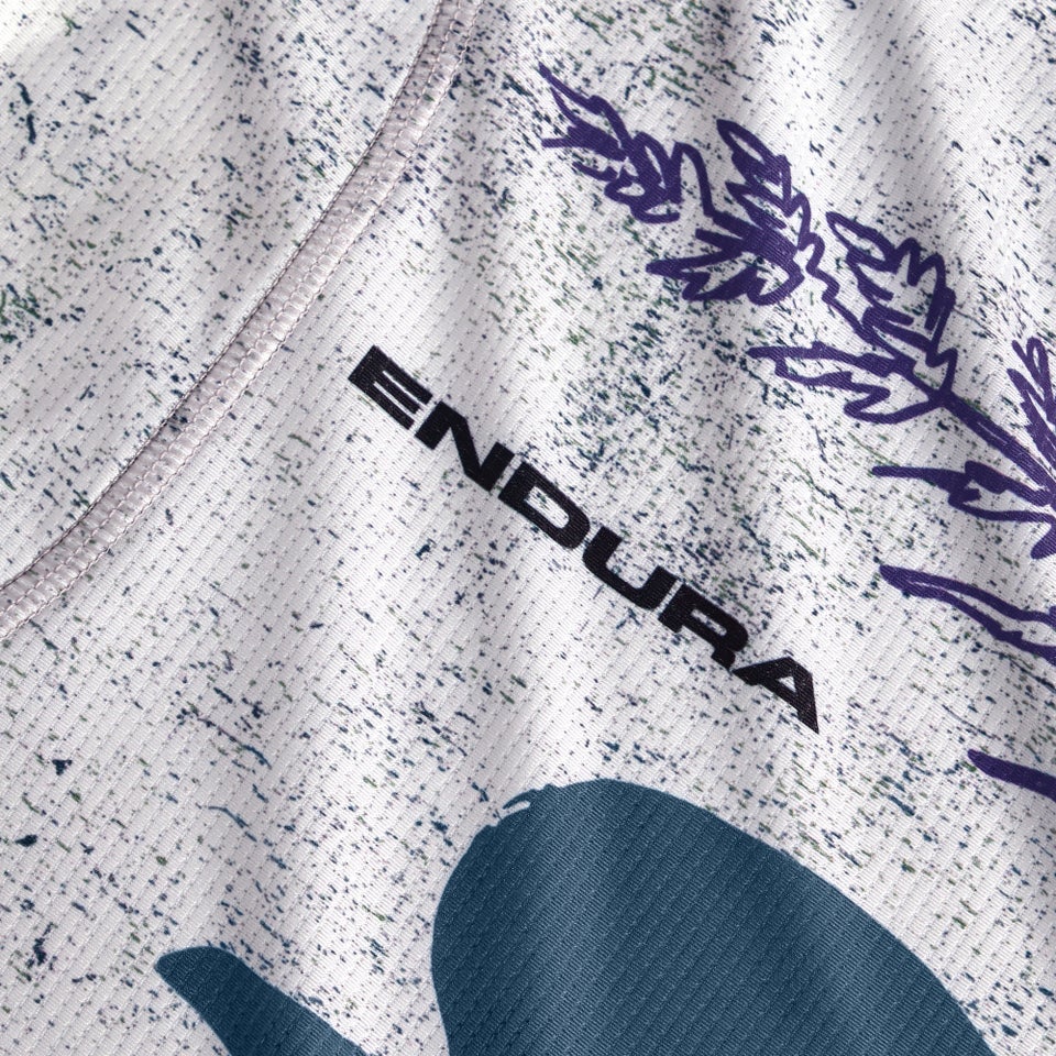 ENDURA SINGLETRACK PRINT TEE Naisten lyhythihainen trikoo Aero Sininen