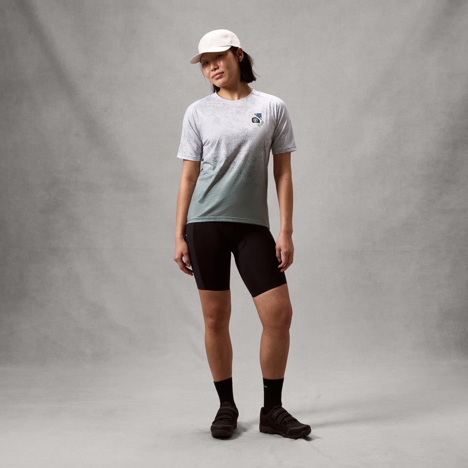 ENDURA SINGLETRACK PRINT TEE Naisten lyhythihainen trikoo Aero Sininen