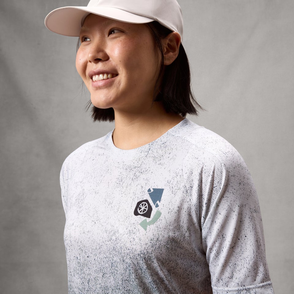 ENDURA SINGLETRACK PRINT TEE Naisten lyhythihainen trikoo Aero Sininen