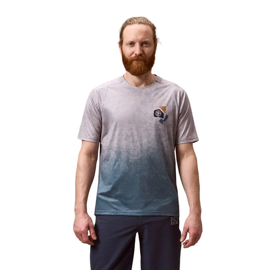 ENDURA SINGLETRACK PRINT Lyhythihainen Titanium Jersey Trikoo