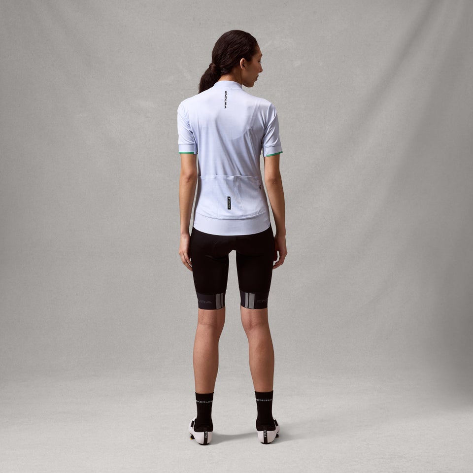 ENDURA FS260 PRINT Naisten lyhythihainen trikoo Aero Sininen