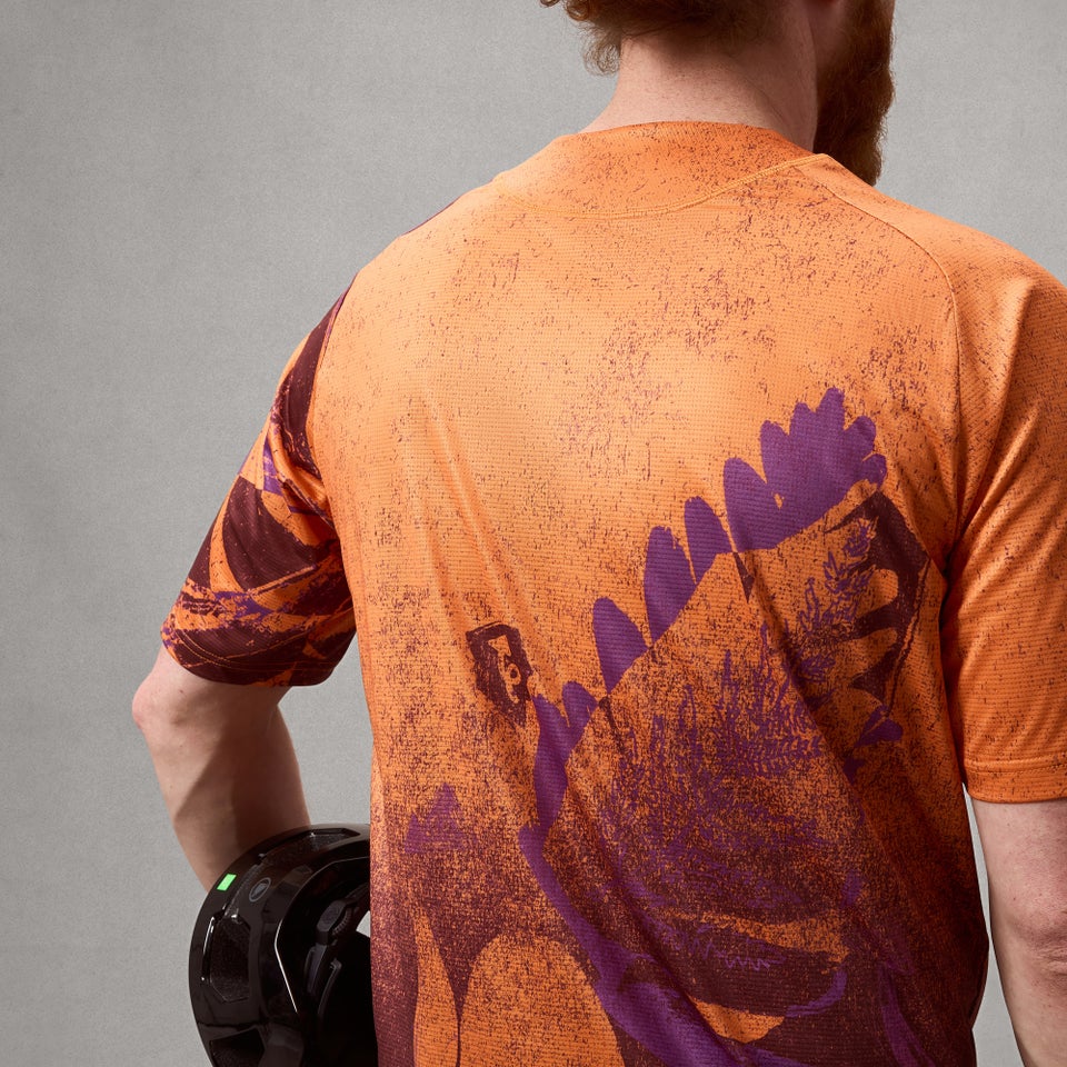 ENDURA SINGLETRACK PRINT lyhythihainen trikoo End Orange