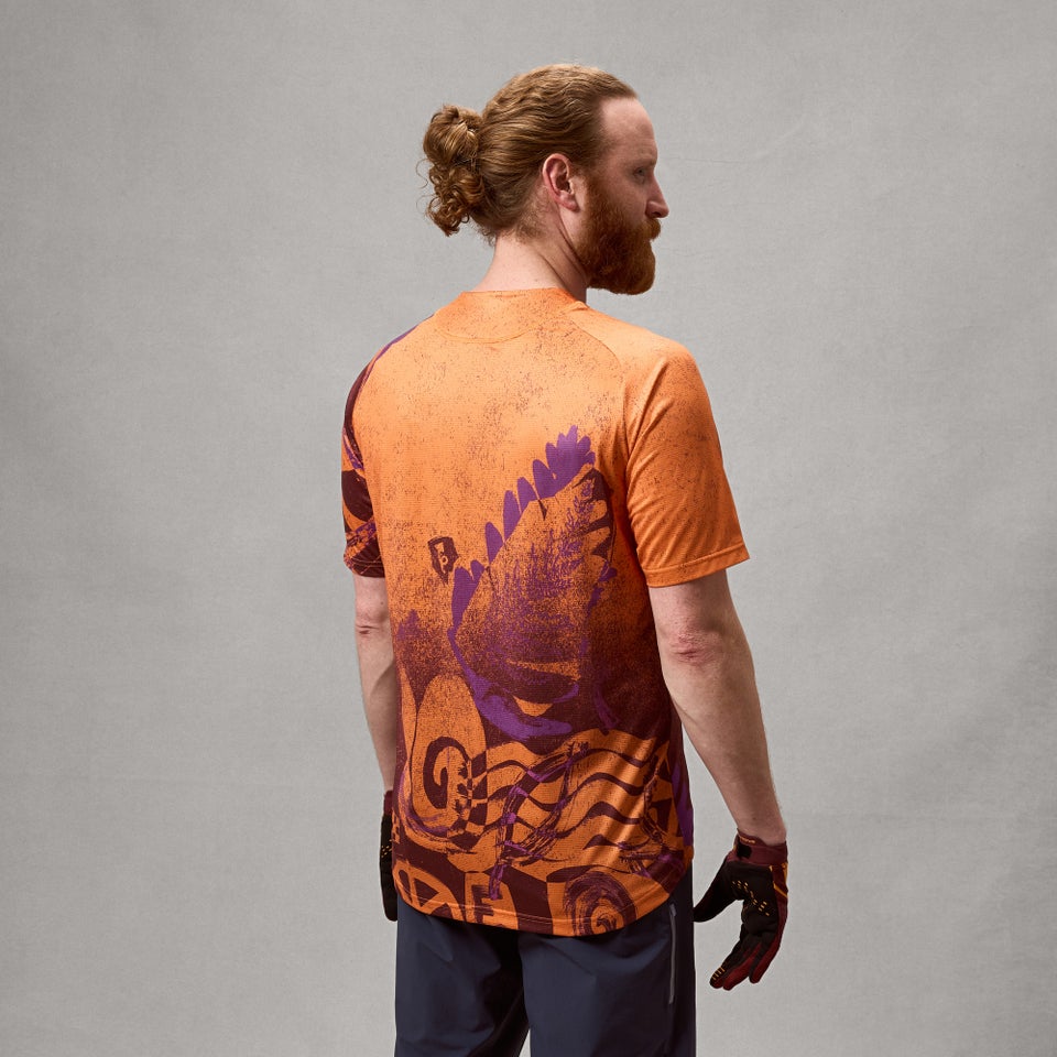 ENDURA SINGLETRACK PRINT lyhythihainen trikoo End Orange