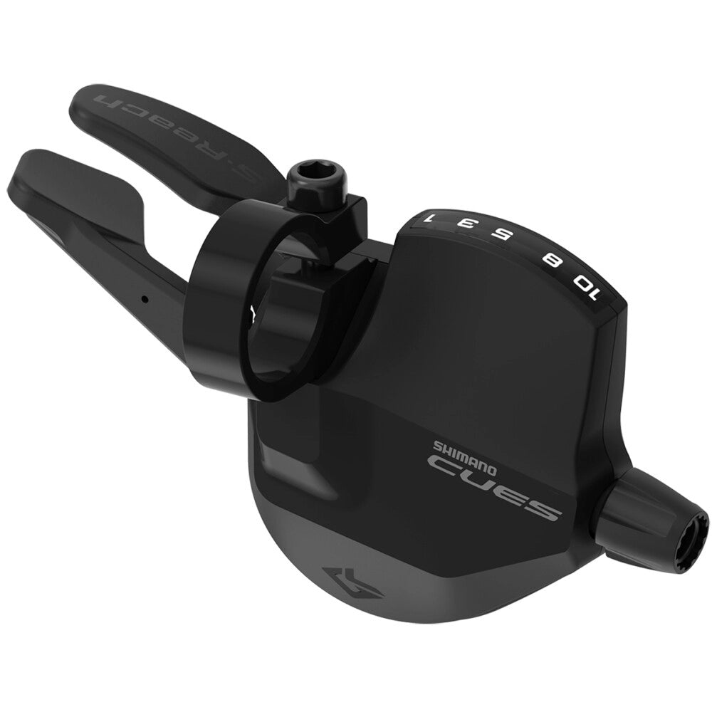 Oikea SHIMANO CUES 10V SL-U6050 Short Reach -vaihdevipu ilmaisimella