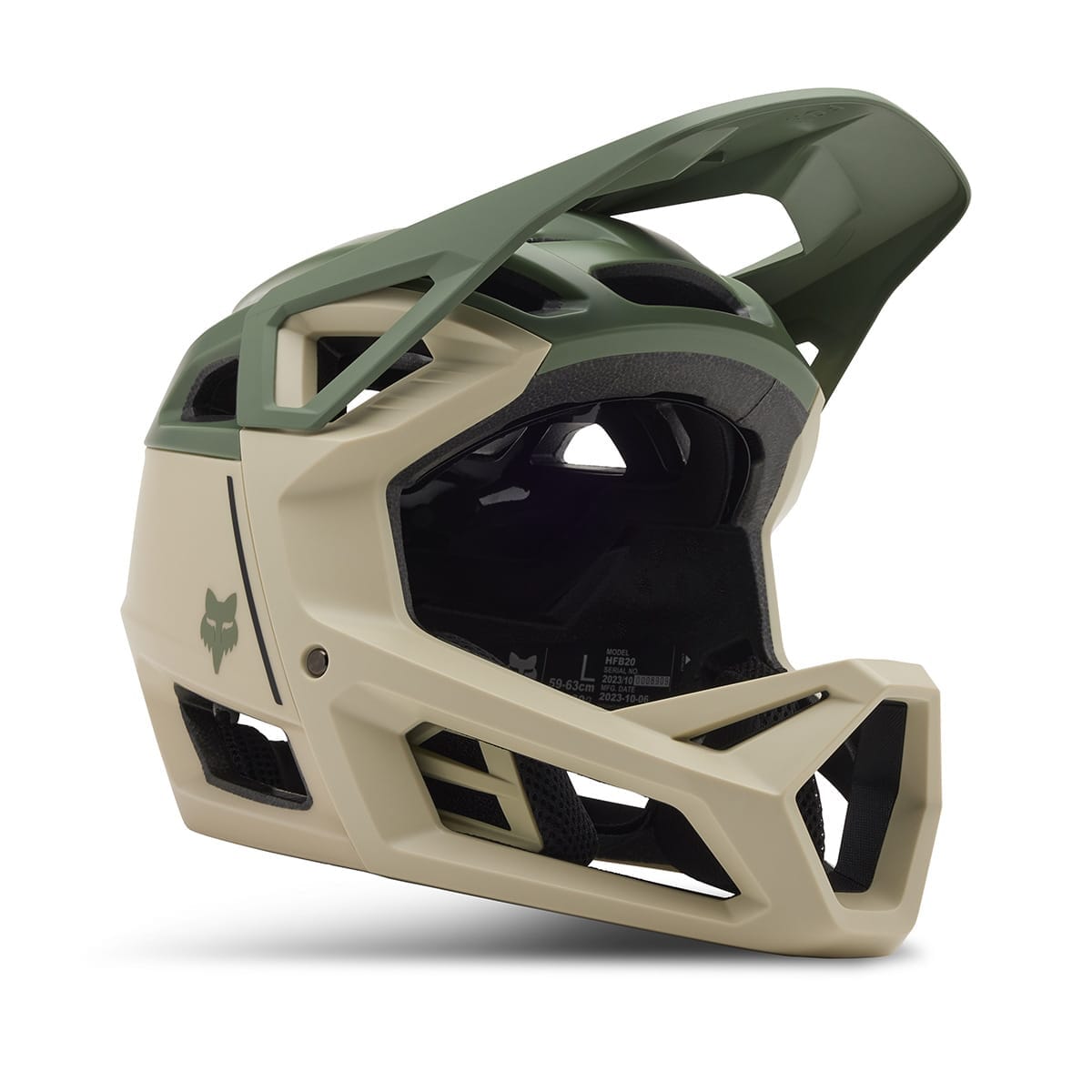 Casque FOX PROFRAME CLYZO MIPS Beige/Vert 2024