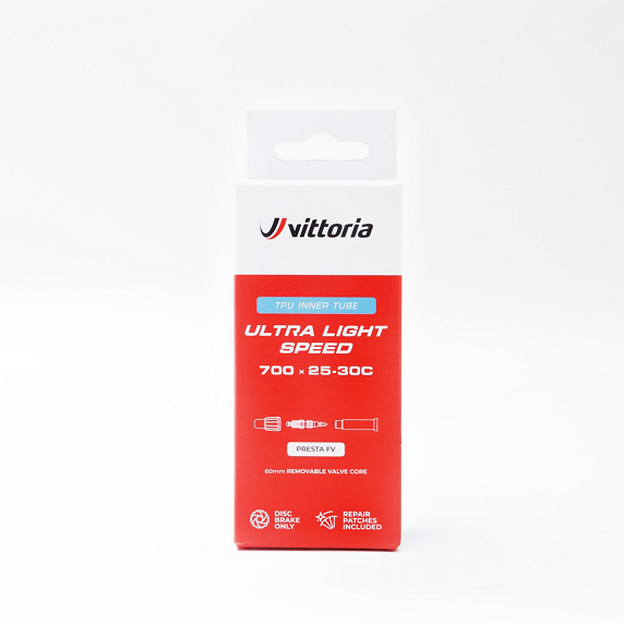 VITTORIA ULTRA LIGHT SPEED -ilmakammio 700x25/30c TPU Presta