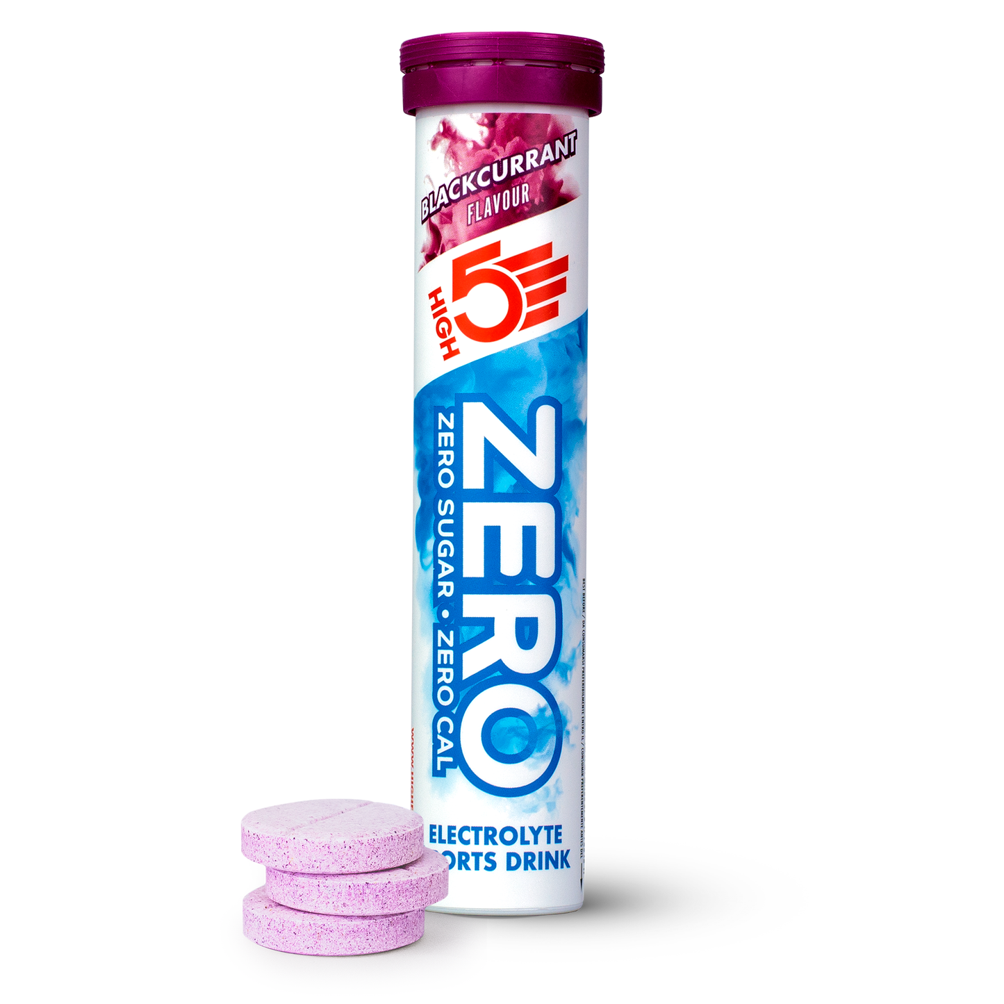 Elektrolyytti Juomatabletit HIGH5 ZERO (x20) Mustaherukka