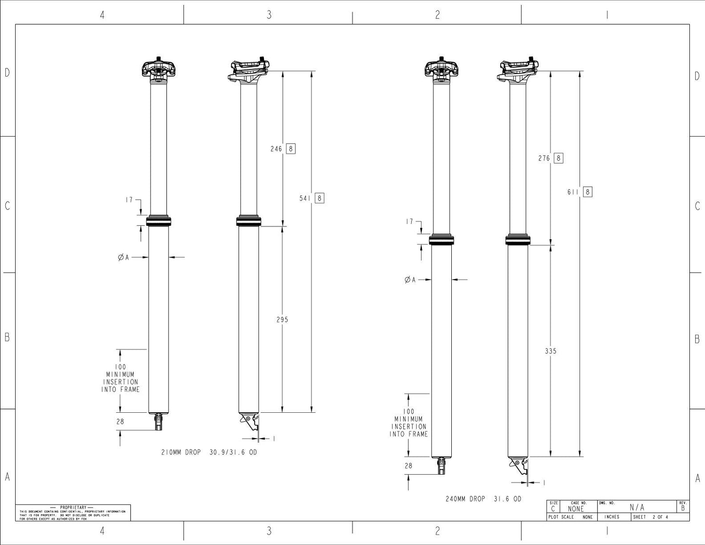 FOX RACING SHOX TRANSFER FACTORY 125mm teleskooppinen istuintuki