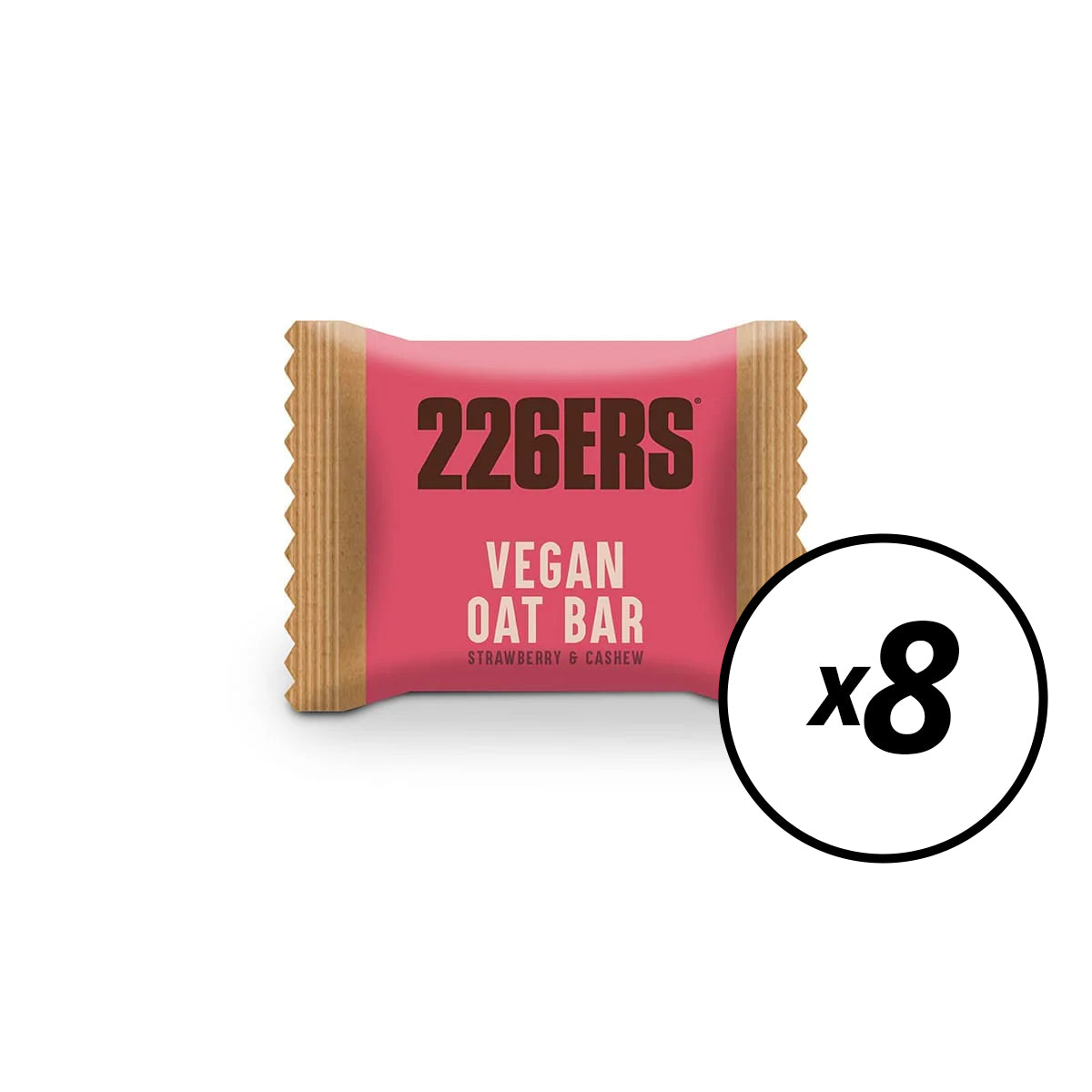 8 energiapatukkaa 226ERS AVOINE VEGAN (50G) Mansikka Cashew - Lyhyt päiväys