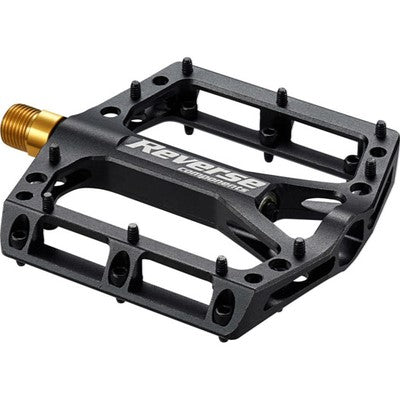 REVERSE COMPONENTS BLACK ONE TITANIUM litteät polkimet Titaaniakseli Musta