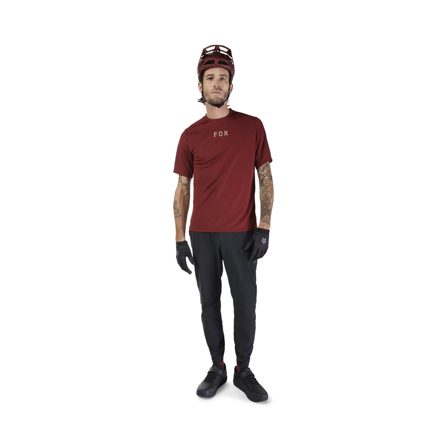FOX RANGER WORDMARK lyhythihainen trikoo Bordeaux 2025