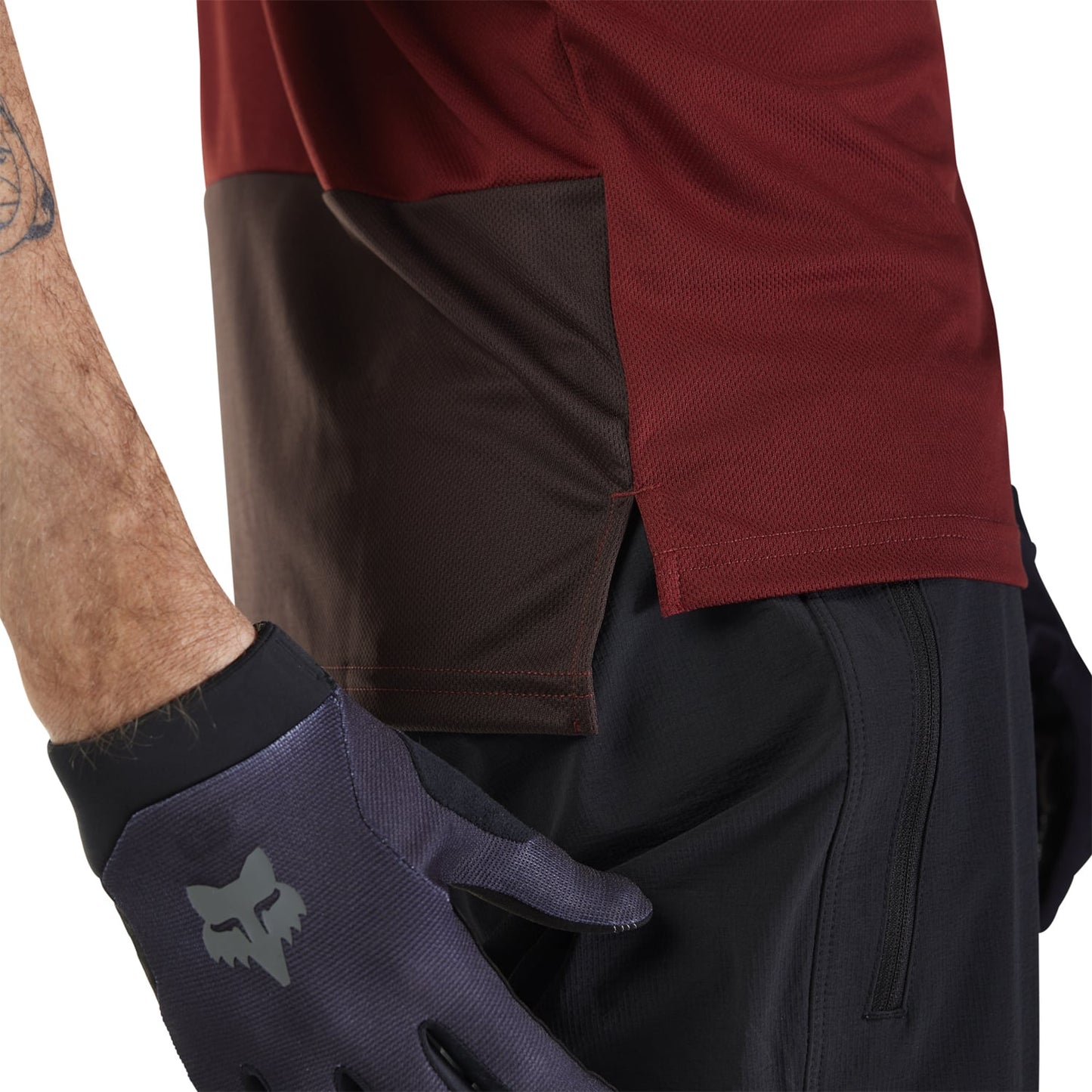FOX RANGER WORDMARK lyhythihainen trikoo Bordeaux 2025