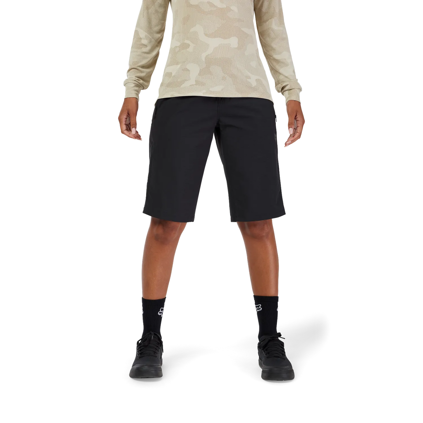 FOX RANGER shortsit naisten insertillä Musta