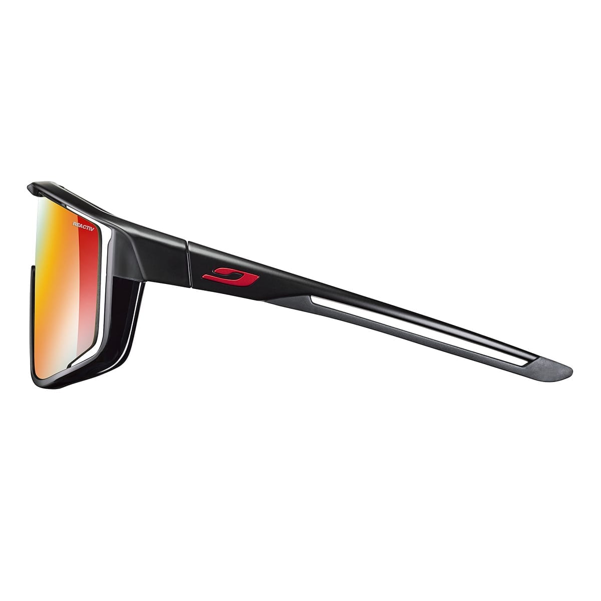 Lunettes JULBO FURY Noir Translucide Reactiv Jaune/Marron