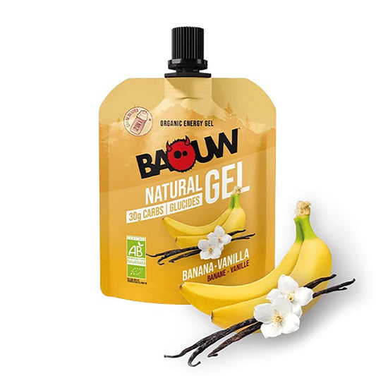 BAOUW ORGANIC Banaani-Vanilja energiageeli (85g)