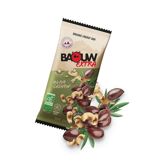 BAOUW ORGANIC EXTRA Suolattu oliivi-cashew energiapatukka (50g)