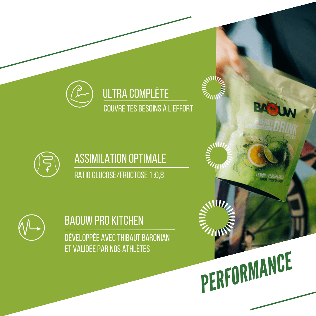 BAOUW ISOTONIC Energiajuoma (585g) Sitruuna-Herukkaa