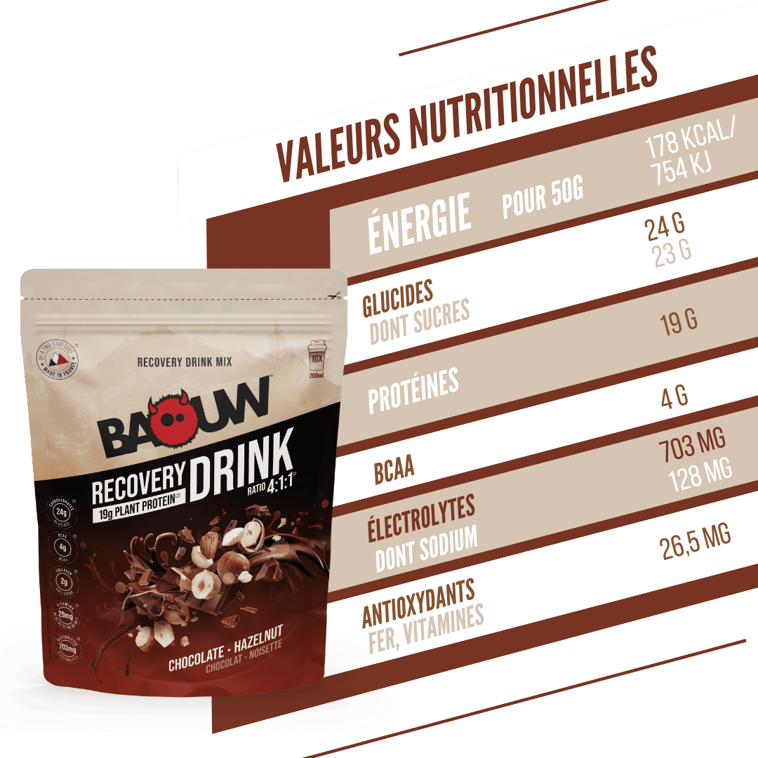 BAOUW RECOVERY Drink (500g) Suklaa hasselpähkinäinen