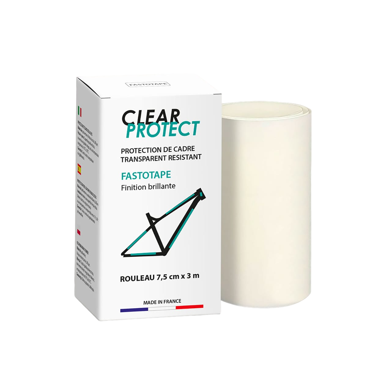 Liimattu kehyssuoja CLEARPROTECT FASTOTAPE kiiltävä 3 m x 7,5 cm