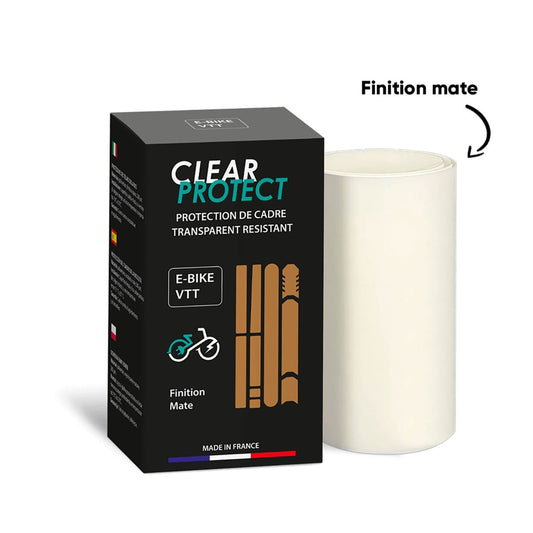 CLEARPROTECT Matte Adhesive Frame Protector E-pyörille ja MTB:lle