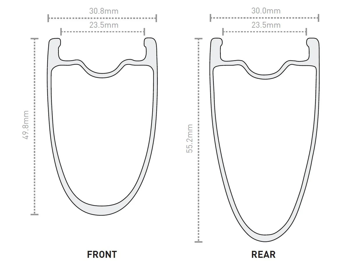 ENVE SES 4.5 PRO takapyörä Musta