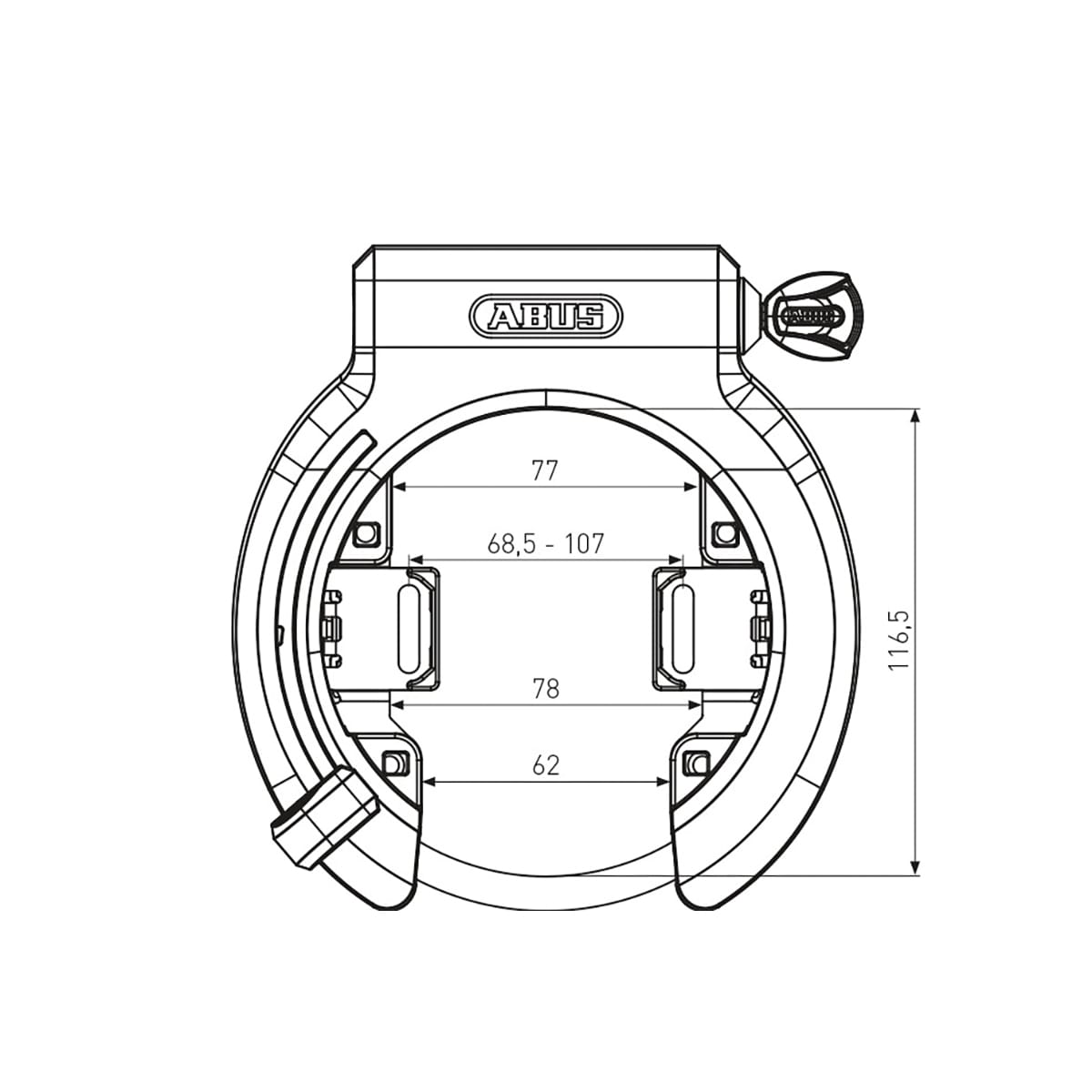 ABUS R BK 6950M Xplus -runkolukko