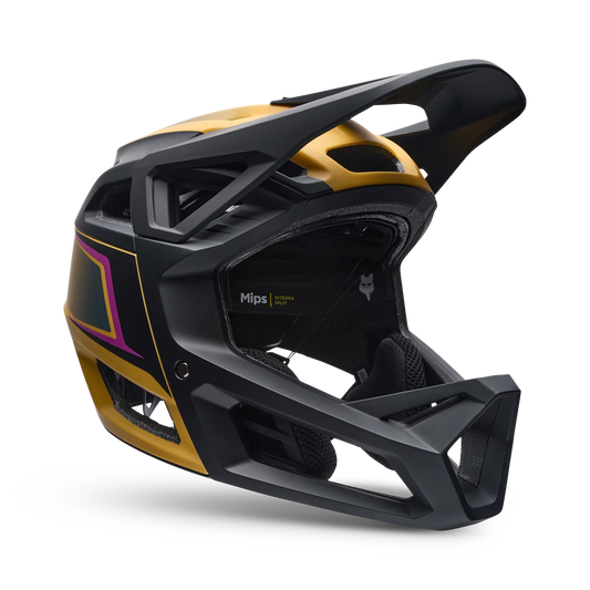 FOX PROFRAME RS HEATSTACK MTB-kypärä Keltainen