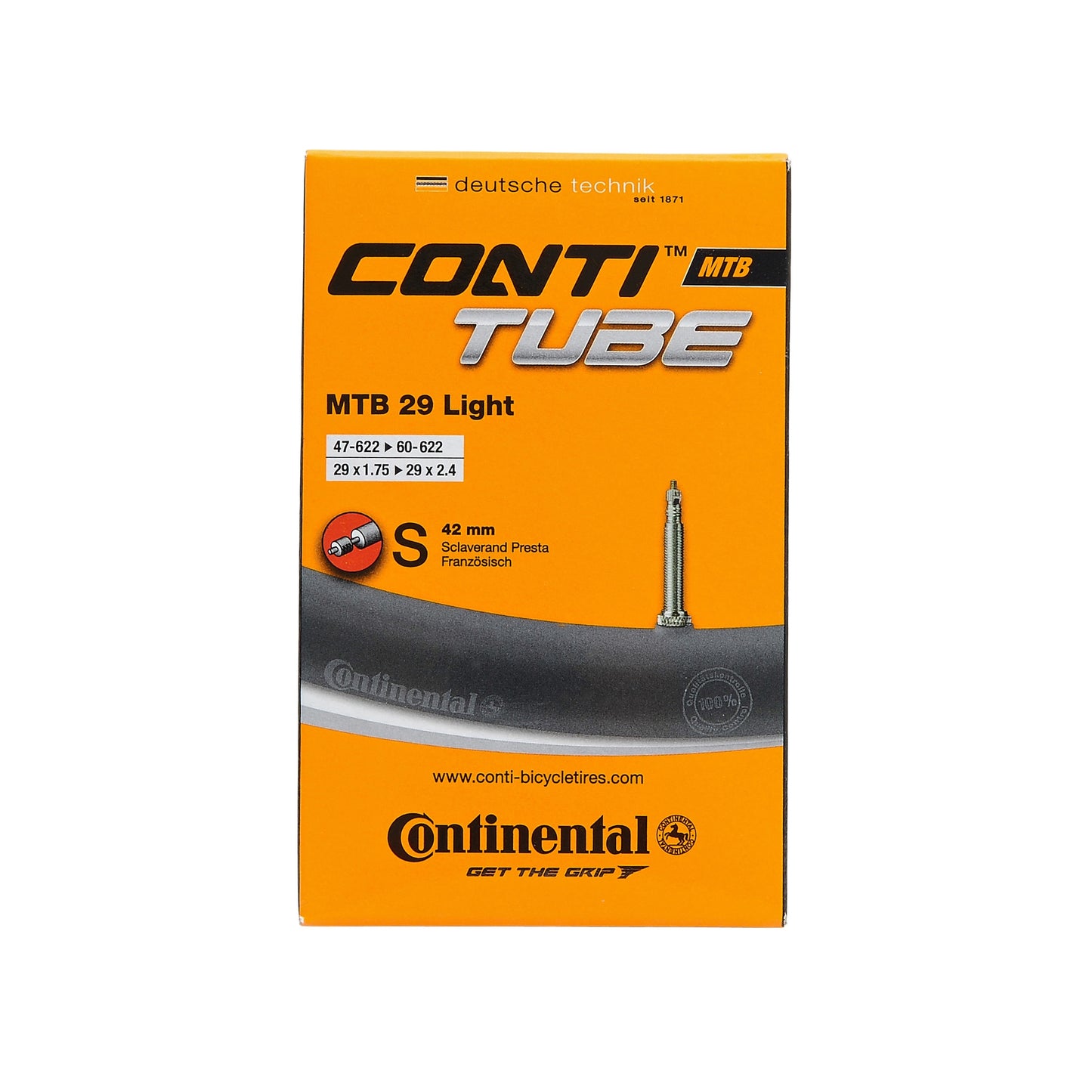 CONTINENTAL MTB LIGHT 29x1.75-2.4 Presta 42mm sisäputki