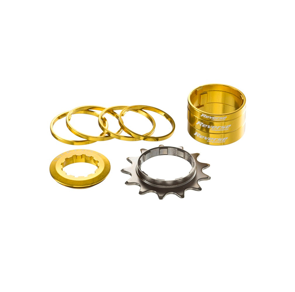 REVERSE COMPONENTS Single Speed Kit 13-Sprocket Gold -sarjalla