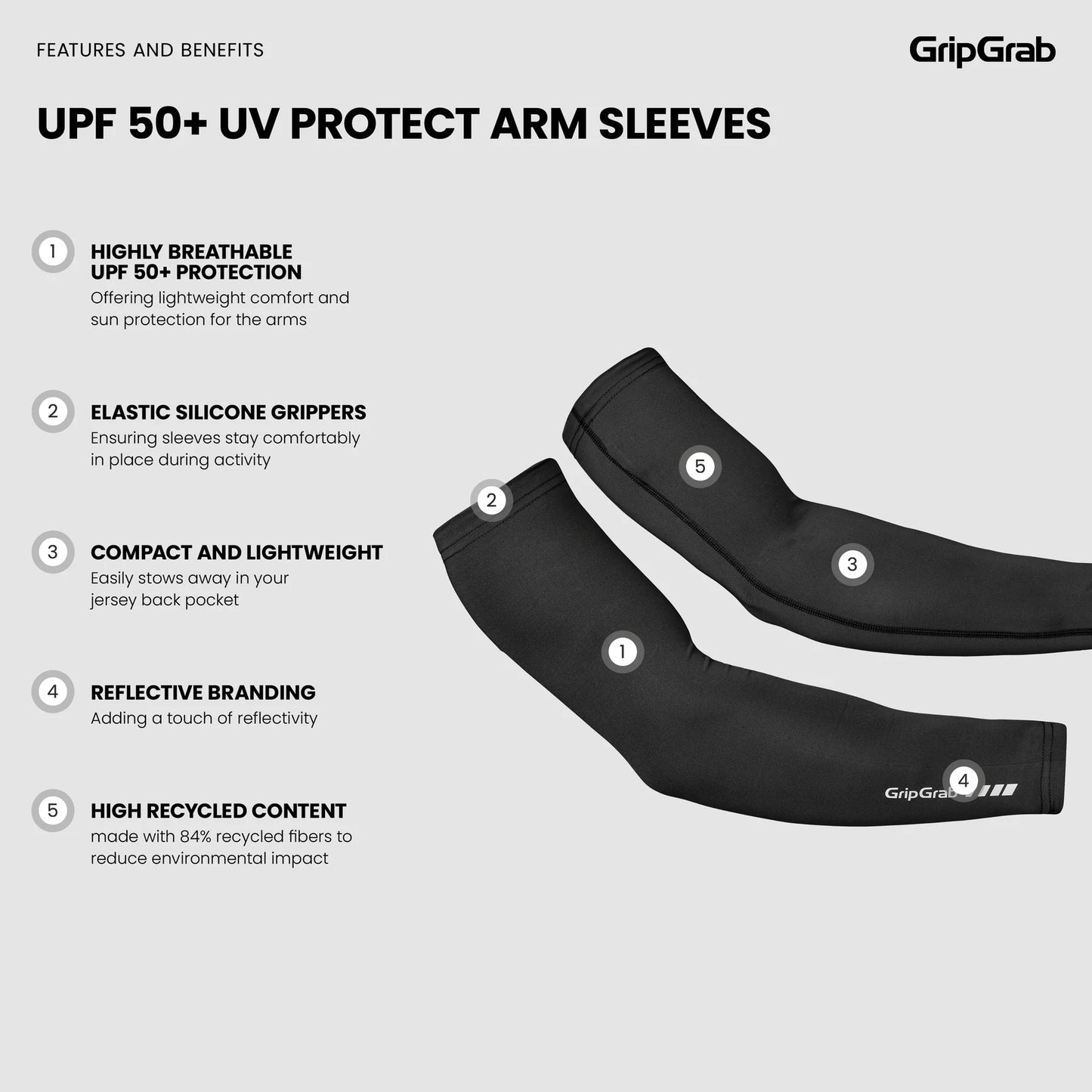 GRIPGRAB UPF 50+ UV PROTECT hihat valkoinen