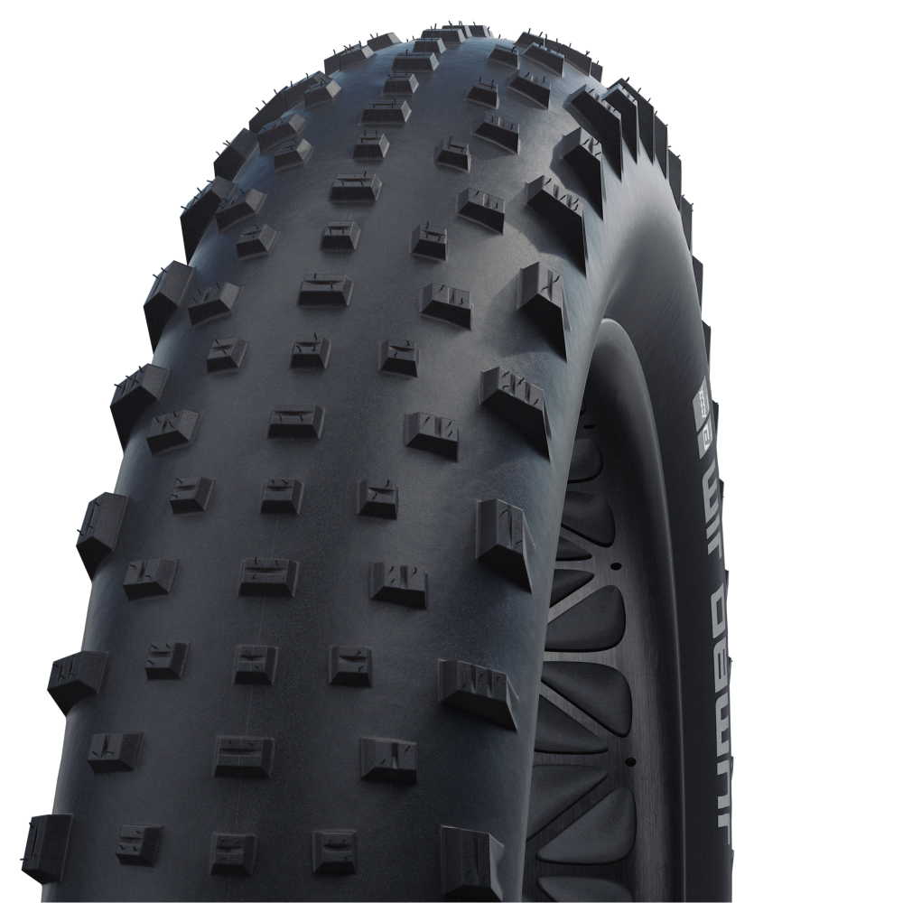 SCHWALBE JUMBO JIM 26x4.80 ADDIX SPEEDGRIP SUPERGROUND Tubeless Ready Pehmeä musta rengas