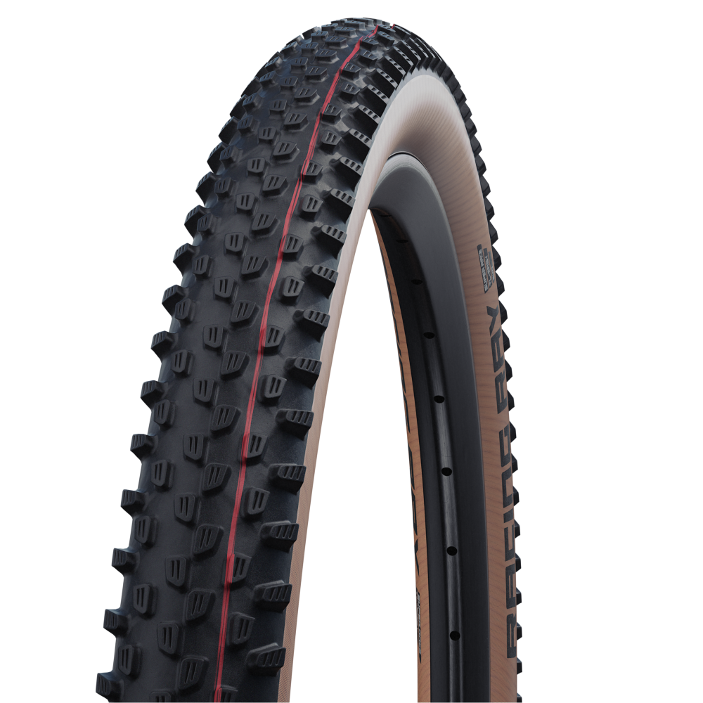 SCHWALBE RACING RAY 29x2.35 ADDIX SPEED SUPERRACE Tubeless Ready Soft Musta/ruskea rengas