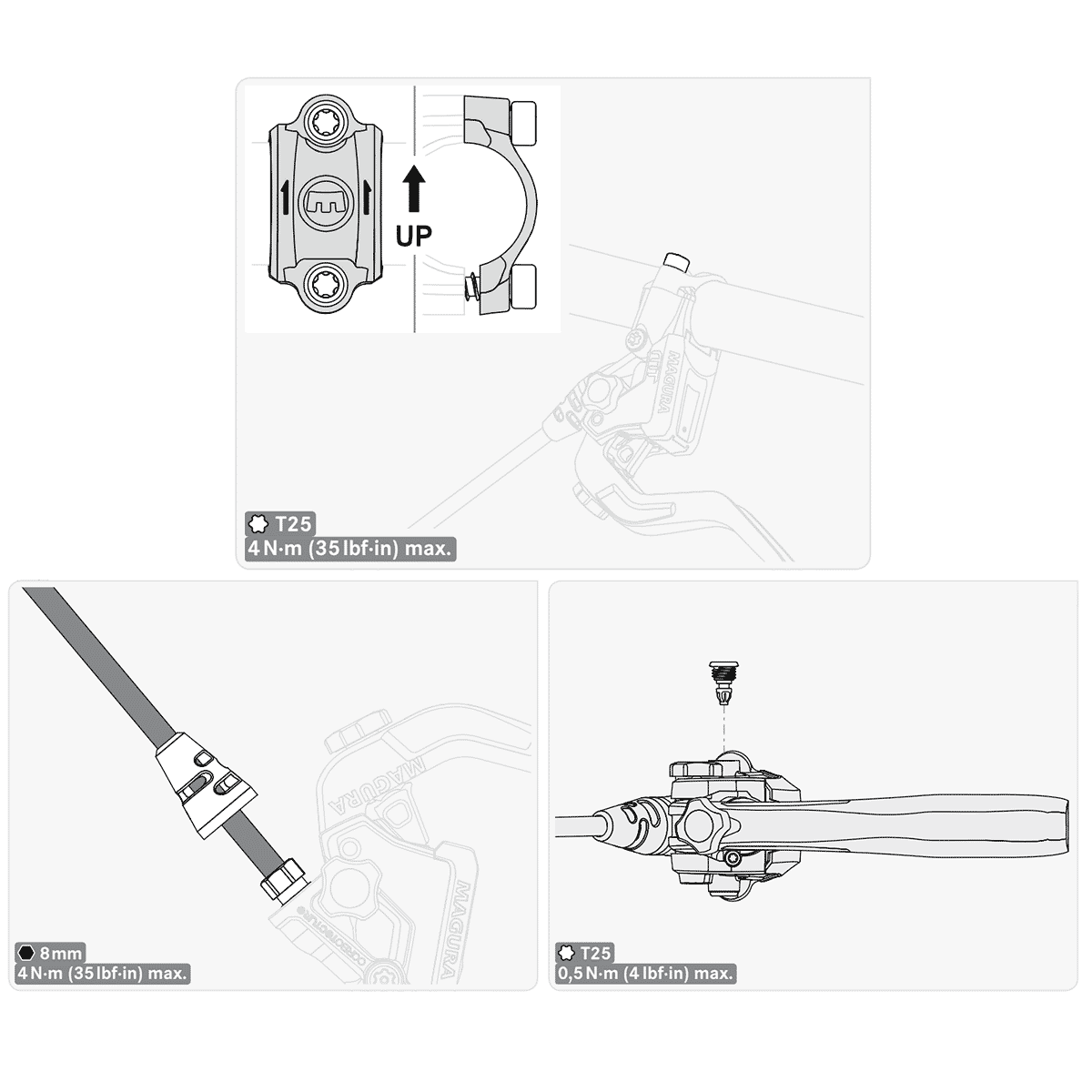 Frein Avant ou Arrière MAGURA MT5e HIGO CLOSER NO Sans Disque