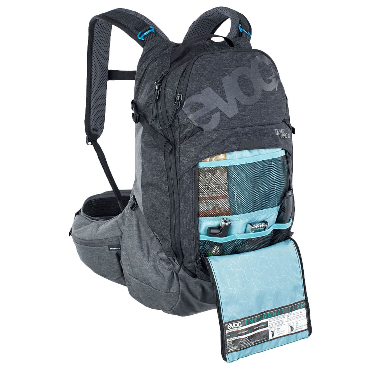 Sac à Dos avec Dorsale EVOC TRAIL PRO 26L Noir