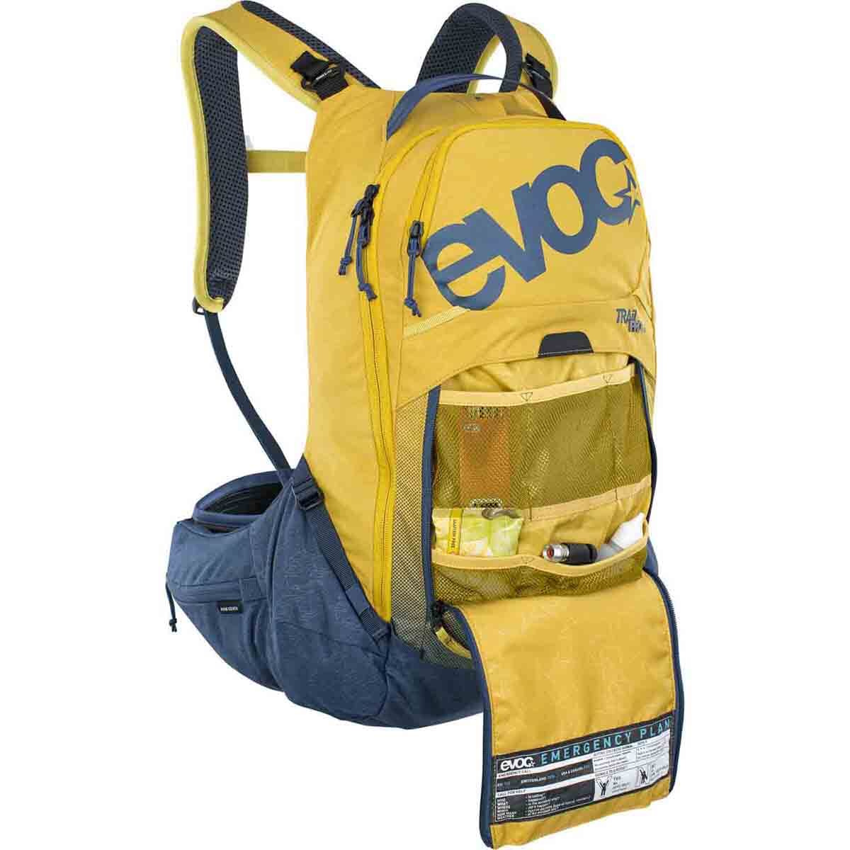 Sac à Dos avec Dorsale EVOC TRAIL PRO 16L Jaune/Bleu