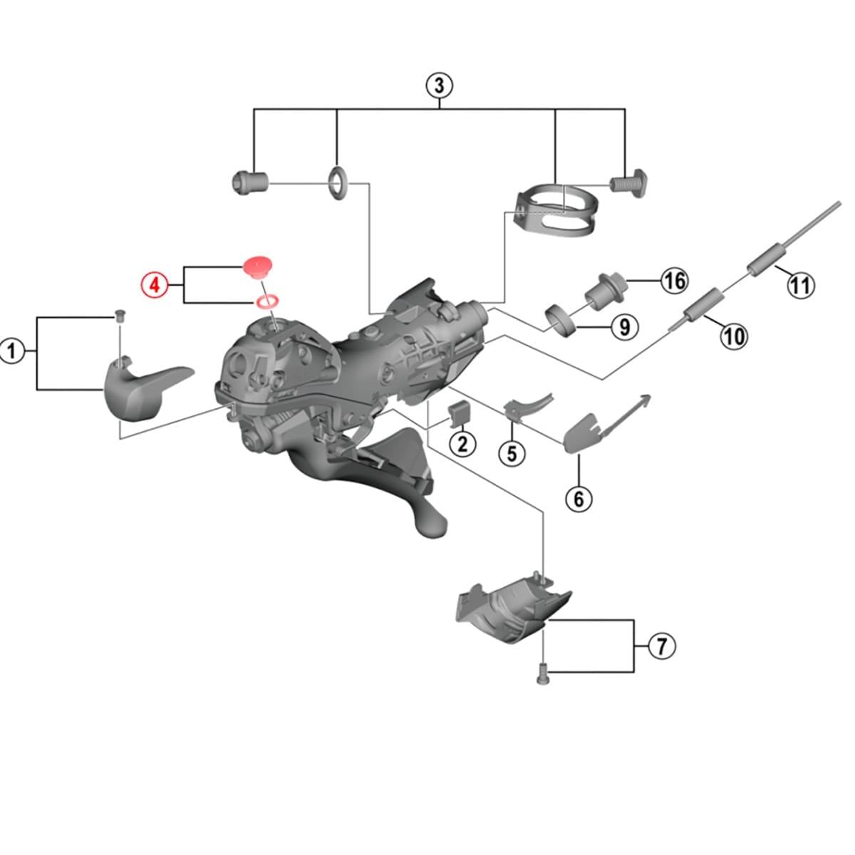 Vis de Purge et Joint pour Levier SHIMANO DURA-ACE ST-R9120