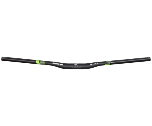 SPANK SPIKE 800 VIBROCORE Rise 15mm 31.8/800mm Musta / Vihreä ohjaustanko