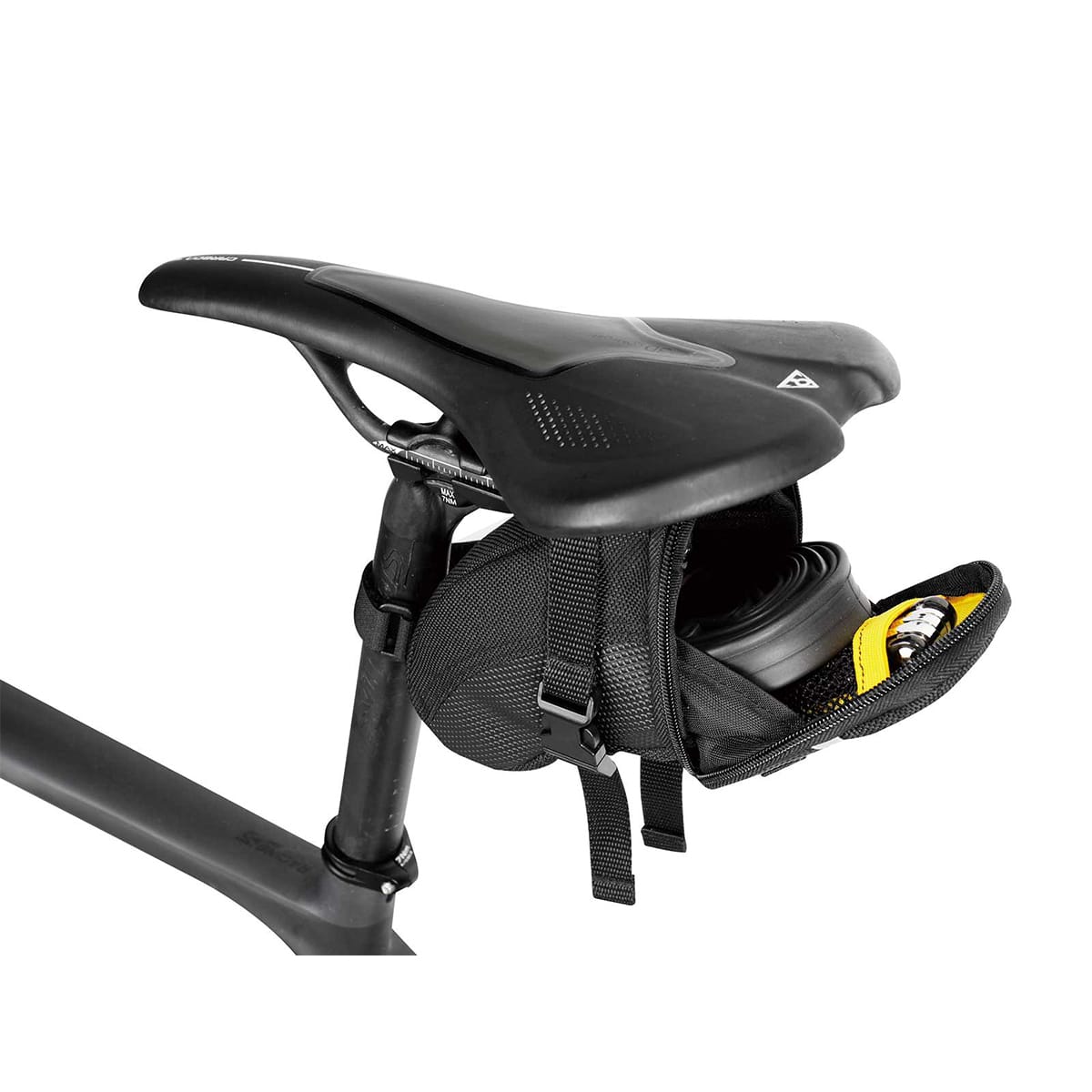 TOPEAK AERO WEDGE PACK STRAP Satulalaukku - S Musta