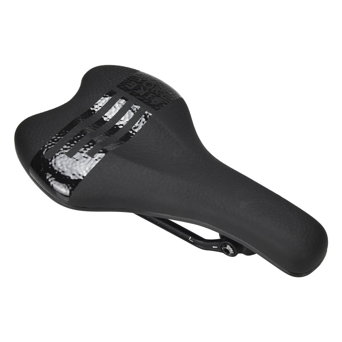 Selle BIKEYOKE SAGMA 142 mm Rails Aluminium Noir