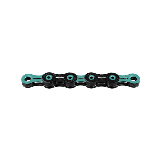 Chaîne 11V KMC DLC11 Noir/Turquoise