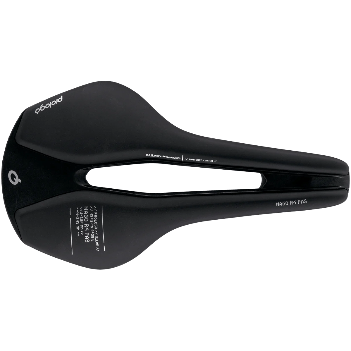 PROLOGO NAGO R4 PAS Carbon istuinkiskot leveys 147mm Musta