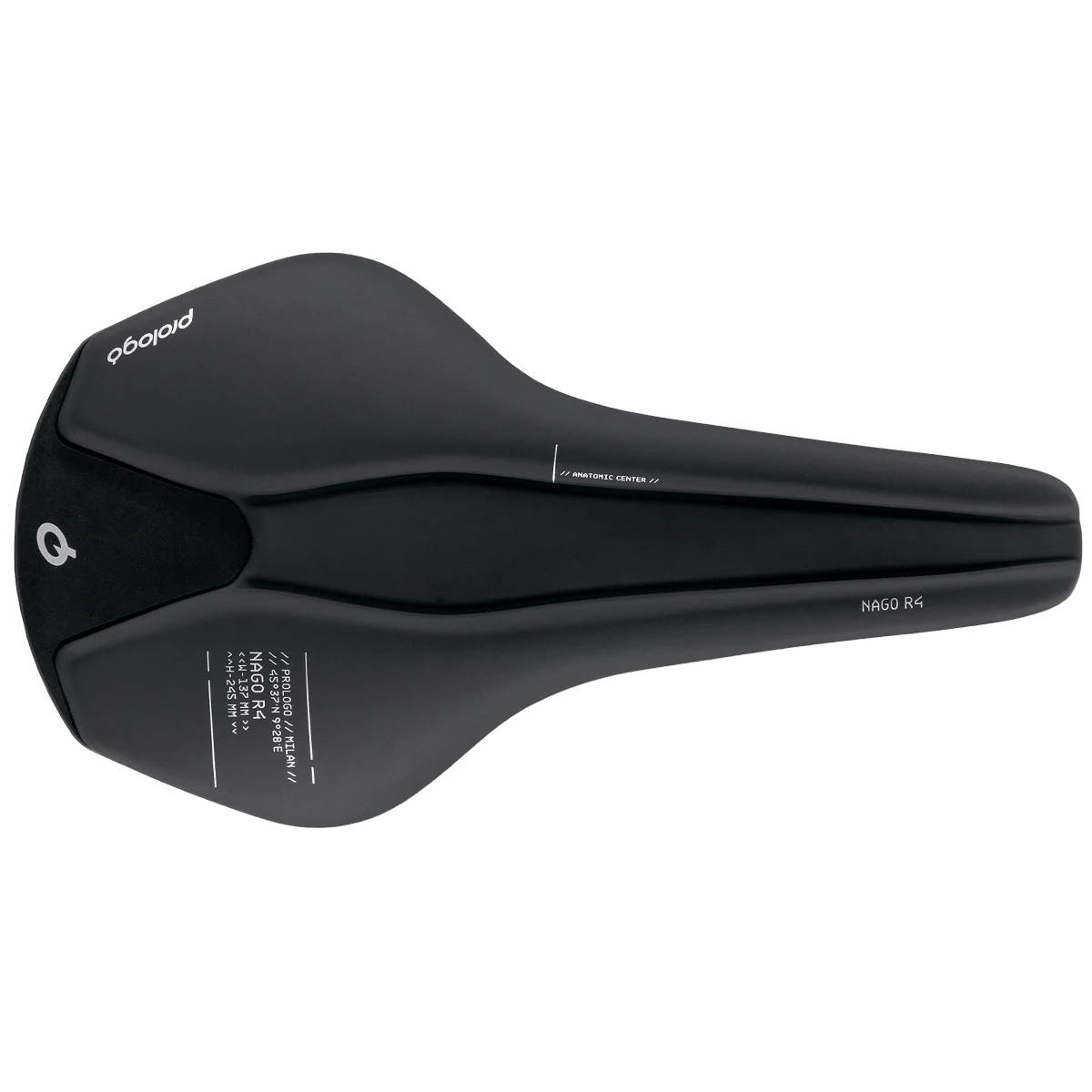 PROLOGO NAGO R4 Carbon istuin 137mm leveä musta